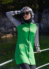 Bomber Yeşil Tek Üst Mayo